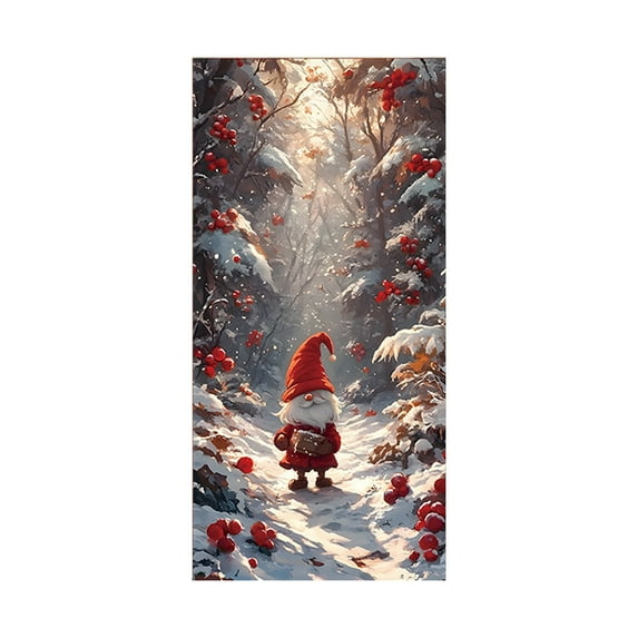 Christmas Door Cover For Festive Home Decoration Durable Polyester Door Frame Decor With Easy Suspension And Full Coverage For Front Or Interior Doors