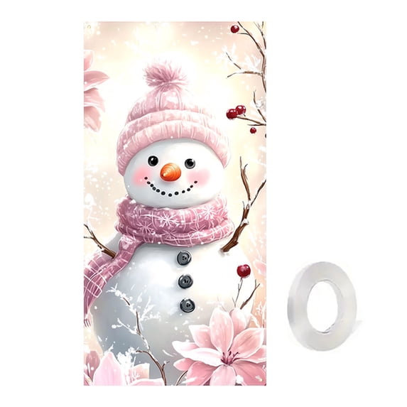 Christmas Door Cover Hanging Decoration, Installation Door Cover, Christmas Front Door Decoration, Holiday Fabric Winter Decoration, Christmas Party Decoration Application, Festival Decoration