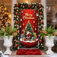 thumbnail image 1 of Christmas Door Cover Merry Christmas Door Decorations Cute Santa Claus Reindeer Winter Xmas Backdrop Door Cover Party Outdoor Indoor Home Xmas Decorations, 1 of 6