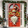 thumbnail image 1 of Christmas Door Cover Polyester Multicolor With Christmas Patterns For Front Door Indoor Wall Holiday Party Decoration, 1 of 6