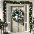 thumbnail image 1 of Christmas Door Cover Polyester Multicolor With Christmas Patterns For Front Door Indoor Wall Holiday Party Decoration, 1 of 6