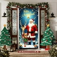 thumbnail image 1 of Christmas Door Cover,Santa Claus Design 35x71 Inch Polyester Fabric Door Decoration for Front Door,Wall,Table Cover Festive Decor, 1 of 6