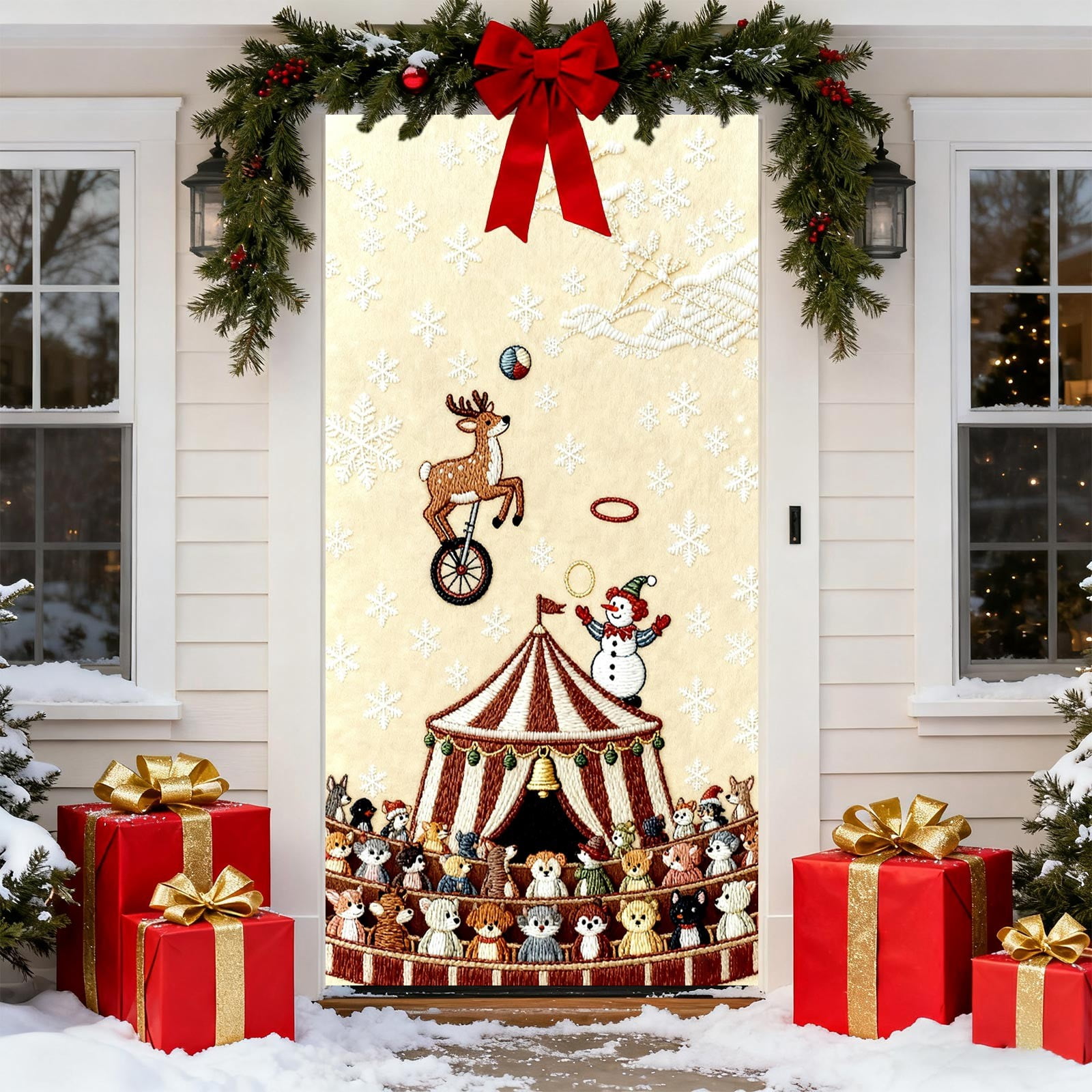 Aperturee Game Night Door Banner - 72x35 Inch, Chess & Cards Design, With Ribbon For Party Decor 2 thumbnail image