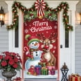 thumbnail image 1 of Christmas Door Cover Xmas Bathroom Front Door Decoration Large Photography Background Banner Porch Sign for Winter Indoor Outside Front Door Banner Farmhouse Party Supplies, 70.87x35.43in, 1 of 6