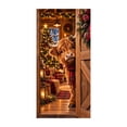 thumbnail image 1 of Christmas Door Cover with Highland Cow Design Elastic Front Door Decoration for Holiday Party 70.87 x 35.43 in, 1 of 4