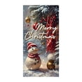 thumbnail image 1 of Christmas Door Curtain Cover – 71"x35" Waterproof Polyester Door Backdrop – High-Definition Holiday Decoration for Front Door, Hallway, Window, or Store Display, 1 of 5