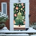 thumbnail image 1 of Christmas Door Curtain Decor, Holiday Scene Background Cover for Front Door Window Party Photo Booth Backdrop(B), 1 of 4