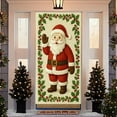 thumbnail image 1 of Christmas Door Curtain Decor, Polyester Fabric Holiday Door Cover for Indoor and Outdoor, Large Background Banner for Christmas Party and Home Photo(C), 1 of 5