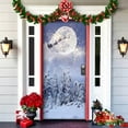Christmas Door Decoration Door Cover Hanging Cloth Holiday Party Layout
