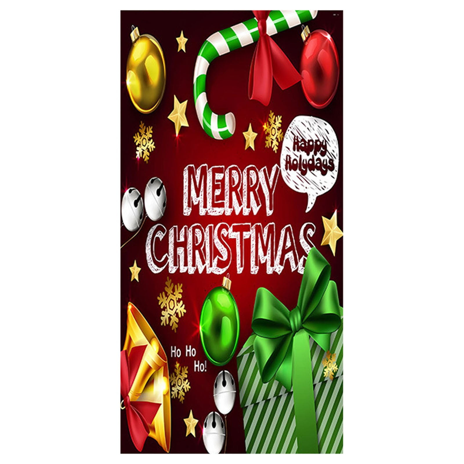 Christmas Door Decoration Door Cover Hanging Cloth Holiday Party Layout