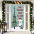 Christmas Door Decoration Door Cover Hanging Cloth Holiday Party Layout