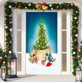 Christmas Door Decoration Door Cover Hanging Cloth Holiday Party Layout