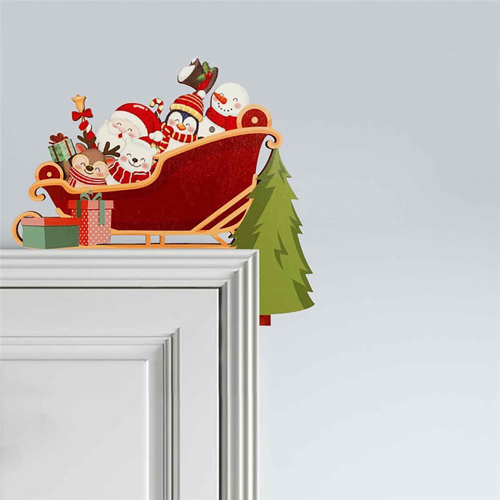 Christmas Door Decorations Door Corner Decorations Xmas Door Frame