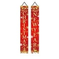 thumbnail image 1 of Christmas Door Frame Couplets, 70.8×11.8in Polyester Holiday Streamer Flags, Festive Party Decoration for Doorways, Walls & Photography Props, 1 of 5
