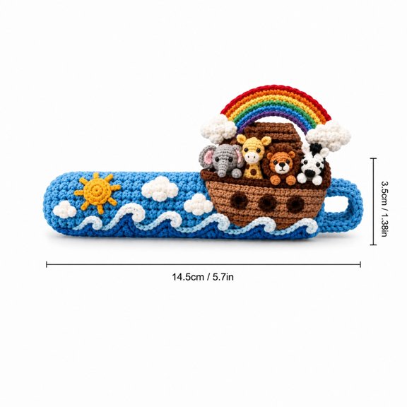 Christmas Door Handle Cover, Noah Ark Decorative Accent for Door Handle Cabinet Pull Home Display, Christmas Everyday Home Display