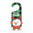 thumbnail image 1 of Christmas Door Hanger Decorations Cute Holiday Doorknob Ornaments Indoor Knob Sign Hangers, 1 of 7