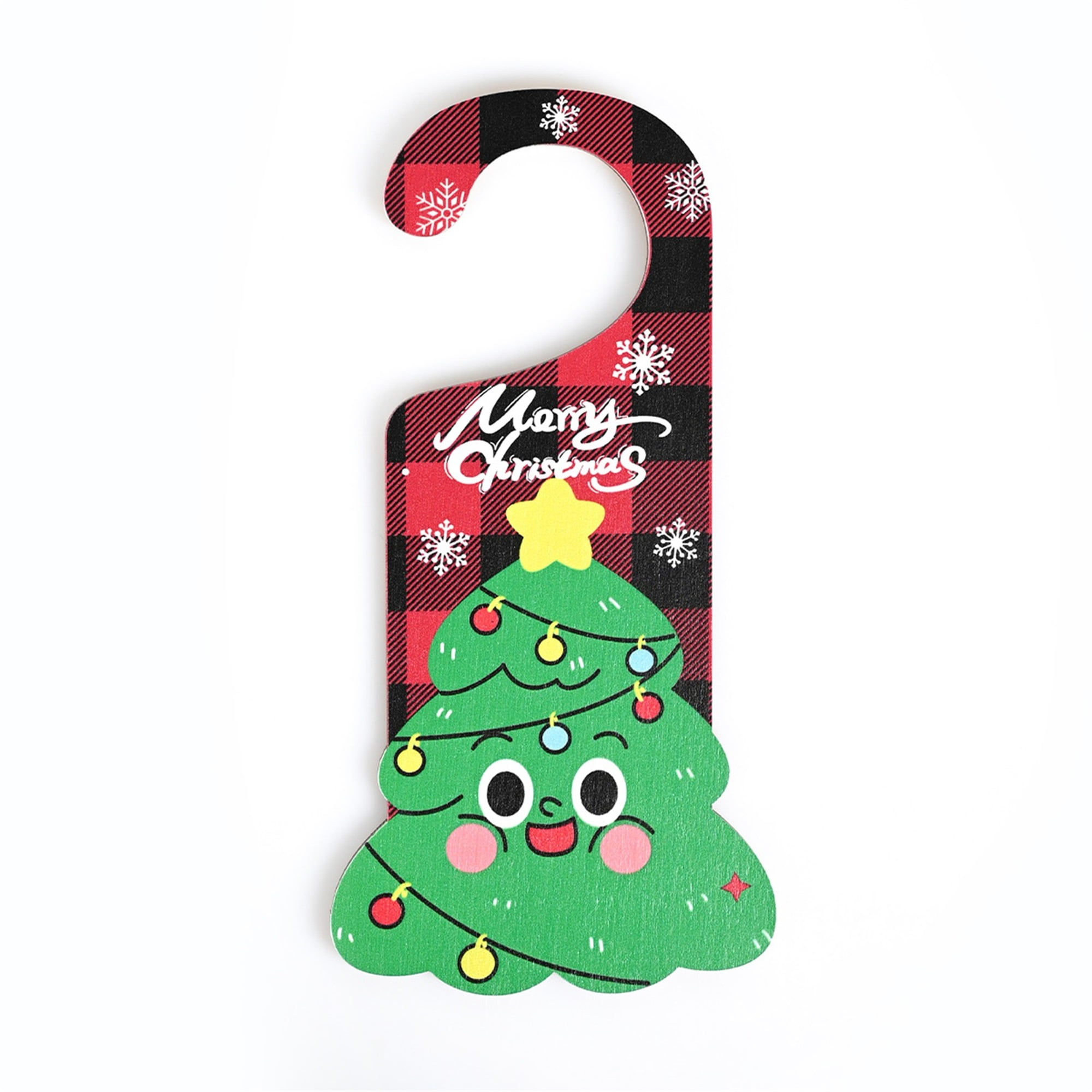 Christmas Door Hanger Decorations Cute Holiday Doorknob Ornaments