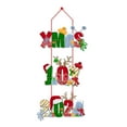 thumbnail image 1 of Christmas Door Hanger Lightweight Paper Xmas Tree Hanging Ornaments Merry Christmas Decor, 1 of 4