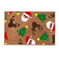 Christmas Door Mat Bathroom Mat Porch Decor NonSlip Santa Snowflake