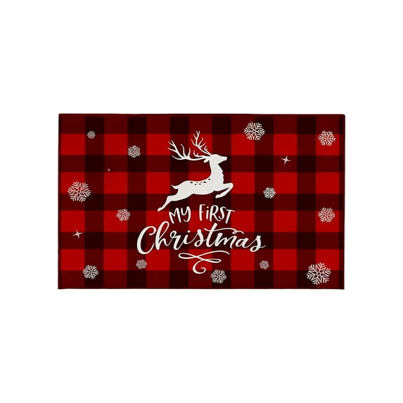 Christmas Door Mat, Merry Christmas Door mat Outdoor, Welcome Mats Rug for Front Door Decorations Indoor