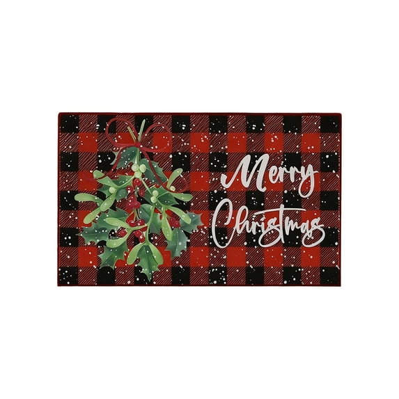 Christmas Door Mat, Merry Christmas Door mat Outdoor, Welcome Mats Rug for Front Door Decorations Indoor