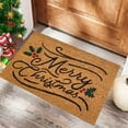 thumbnail image 1 of Christmas Door Mat Merry Christmas Welcome Door Mats Holiday Entrance Carpet For Kitchen Bathroom Indoor Outdoor Floor Mat, 1 of 4