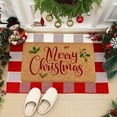 thumbnail image 1 of Christmas Door Mat, Nonslip Floor Mat, Absorbent Durable Holiday Entrance Rug, Polyester Material, Non Skid Backing, Cushion Thickness 0.3 Inch, Size 15.7x23.6 Inch, Easy To Clean, 1 of 7