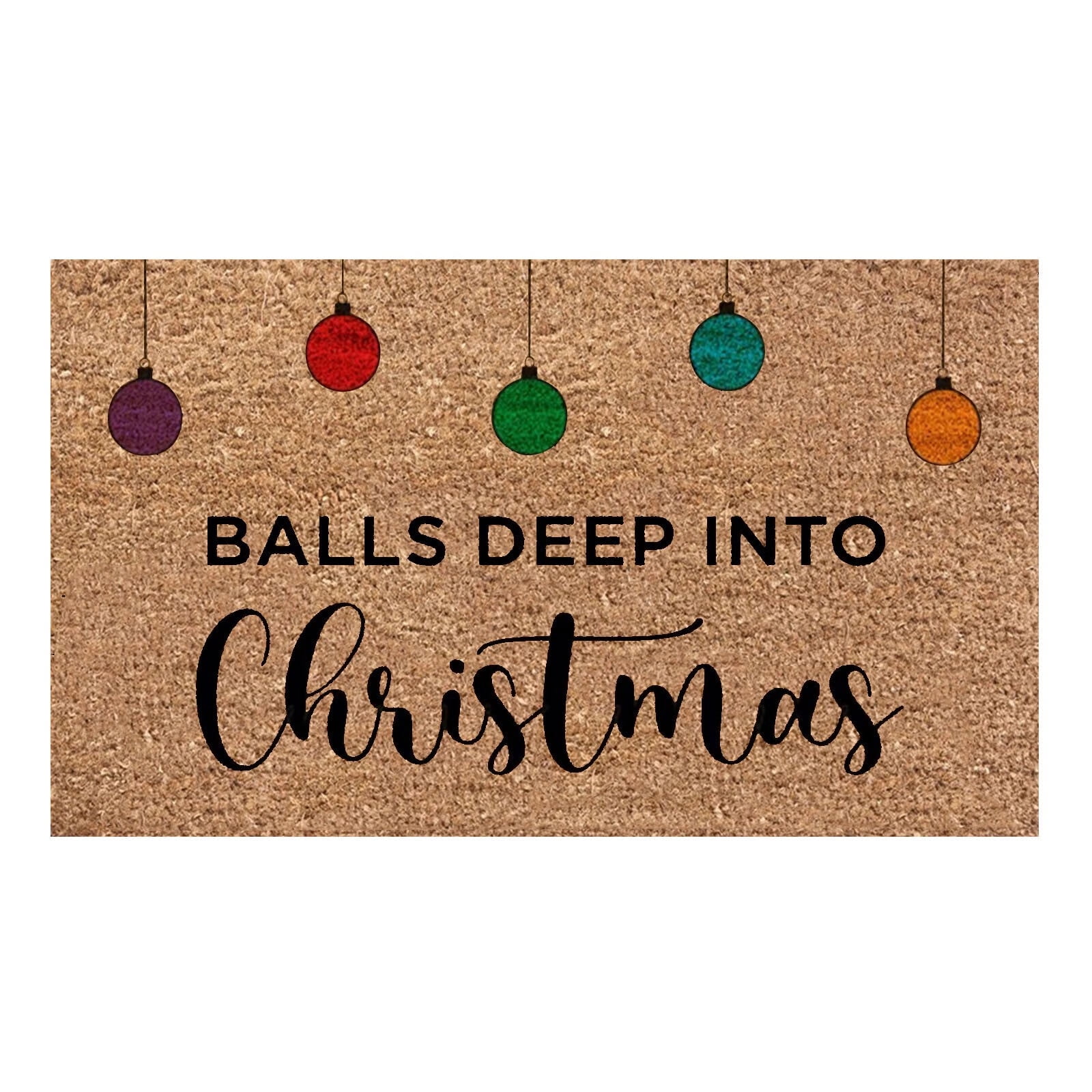 Christmas Door Mat Outdoor 1Pc Floor Mat Entrance Rug Holiday Mat