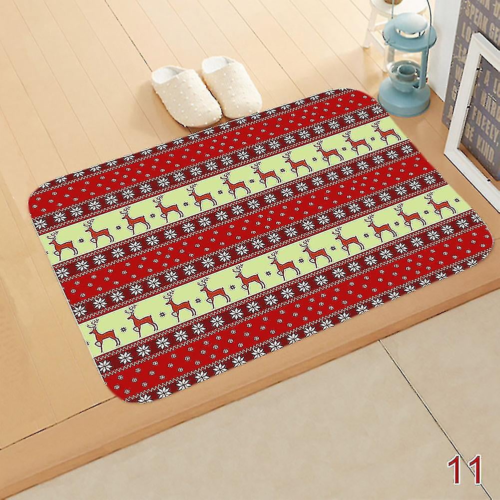 Christmas Door Mat Santa Claus Outdoor Indoor Rugs Floor Carpet Xmas