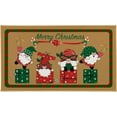 thumbnail image 1 of Christmas Door Mat Vintage Cute Gnome Pattern Kitchen Mat Indoor Thanksgiving Floor Mat Kitchen Mat Non Slip Scratch Absorbent Snow Kitchen Mat Door Mat Crystal Velvet 30" X 17", 1 of 6