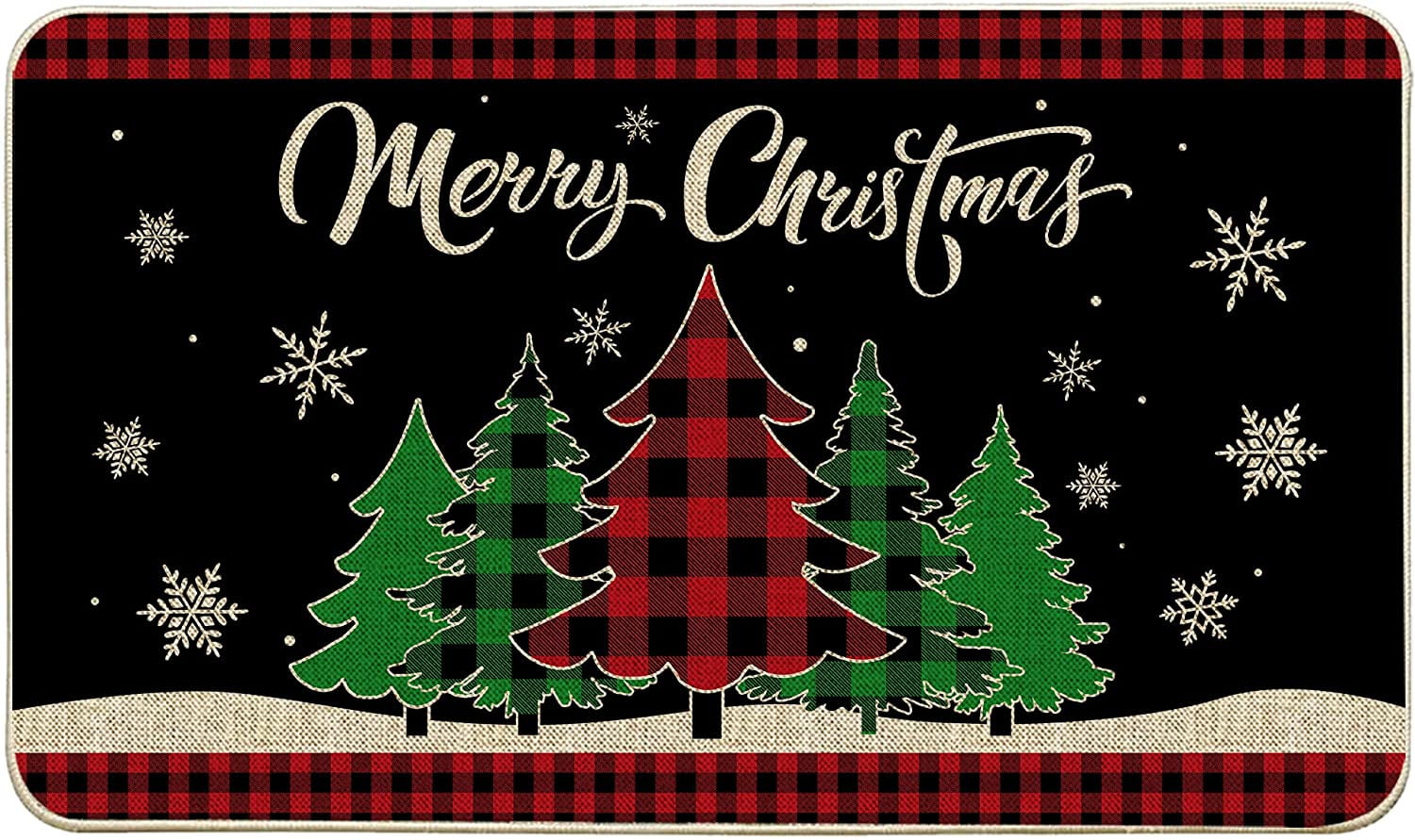 Christmas Door Mats Outdoor 17x29 Inch, Door Mats for Front