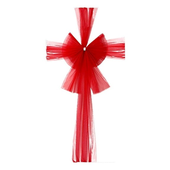 Christmas Door Ribbon Bow Large Christmas Wreath Bow Festival Decorations