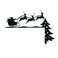 Christmas Door Topper 2024, Holiday Home Decor Funny Snowman Santa