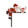 thumbnail image 1 of Christmas Door Topper Holiday Home Decor Funny Snowman Santa Claus Top Door Frame Corner Sign Decorations, Windows Walls DIY Craft for Christmas Party Ornament, 1 of 3