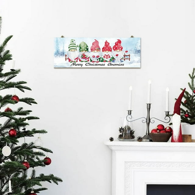 Christmas Door Wooden christmas string lights Pendant Christmas