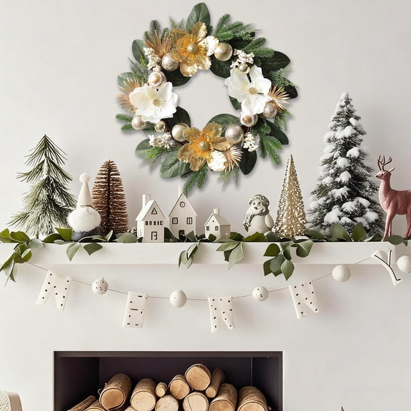 Christmas Door Wreath Christmas Decorations Christmas Wreath Door Hanging Artificial Flower Decoration Wreath Christmas