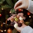 thumbnail image 1 of Christmas Door Wreath Hwkond Christmas Decoration Mini Wreath DIY Wool Ball Bell Wreath Girly Heart Decoration Wreath Christmas Decoration, 1 of 6