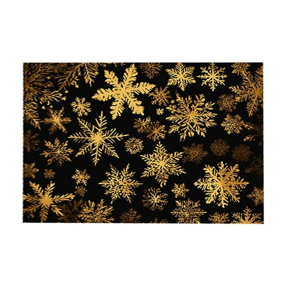 Christmas Doormat 16x24 Inches, Non-Slip Absorbent Holiday Entrance Mat for Indoor Outdoor Use, Festive Polyester Door Mat with Jolly Design for Kitchen Bathroom Porch Decor