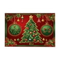 thumbnail image 1 of Christmas Doormat 16x24 Inches, Non-Slip Absorbent Holiday Entrance Mat for Indoor Outdoor Use, Festive Polyester Door Mat with Jolly Design for Kitchen Bathroom Porch Decor, 1 of 5
