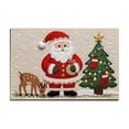 thumbnail image 1 of Christmas Doormat 60x40cm Knitted Soft Santa Claus Kitchen Rug Winter Entryway Low Pile Rugs for Entrance Kitchen Bedroom Decorations (B), 1 of 6