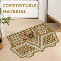 Christmas Doormat Christmas Gingerbread Welcome Mat, Front Door Holiday Rug, Festive Entryway Decor, Xmas Home Decoration, Non-Slip Doormat, Seasonal Floor Mat Collection