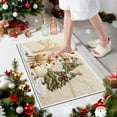 thumbnail image 1 of Christmas Doormat, Festive 3D Embroidery Entry Mat with Non-Slip Backing for Decor(E), 1 of 6