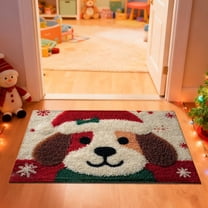 Christmas Doormat Festive Holiday Mat with Animal Designs for Entrance Welcome Mat Syoung manproof Absorbent Fast-Dry Bath Rug（A)
