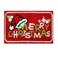 Christmas Doormat Winter Bath Rug Snowflak Mats Decor Front Door Mat