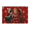 THENEWS Christmas Doormat Winter Xmas Home Decor Low Profile Rug Door
