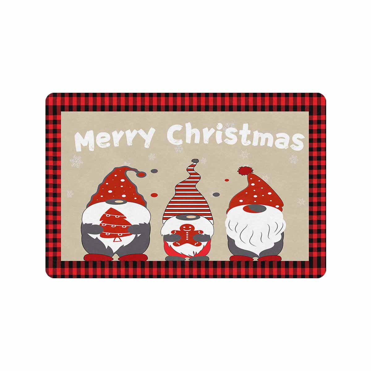 Christmas Doormat Xmas Tree Outdoor Mat NonSlip and Washable Winter
