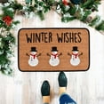 Christmas Doormats Blanket Home Front Door Decorations Santa