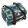 thumbnail image 1 of Christmas Double Layered Insulated Lunch Bag with Two Compartments, Large Capacity, Refrigeration Capability, and Hand Carry Design - 7.1x11.4x16.1 Inches, 1 of 6