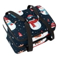 thumbnail image 1 of Christmas Double Layered Insulated Lunch Bag with Two Compartments, Large Capacity, and Hand Carry - 7.1x11.4x16.1 Inches, 1 of 6