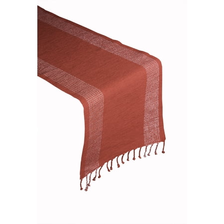Christmas Double Stripe Border 100% Cotton Table Runner